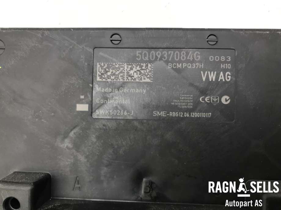 Styreenhet comfort (BCM) til Audi A3 2012-2016 (Type III, Fase 1)  (VW|5Q0937084G|)