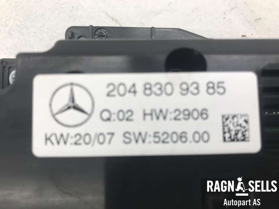 Varmeapparat betjening til Mercedes C-Klasse 2007-2011 (Fase 1) (W204) (W204) (MERCEDES|2048309385|)
