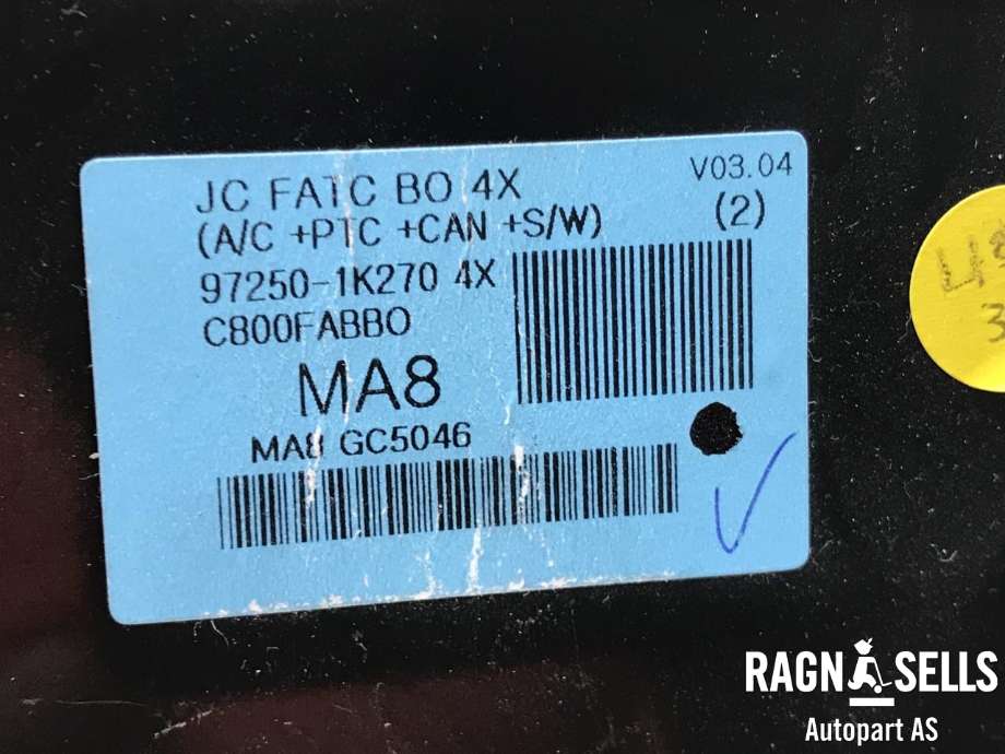 Varmeapparat betjening til Hyundai Ix20 2010-2017 (972501K270|MA8GC5046|)
