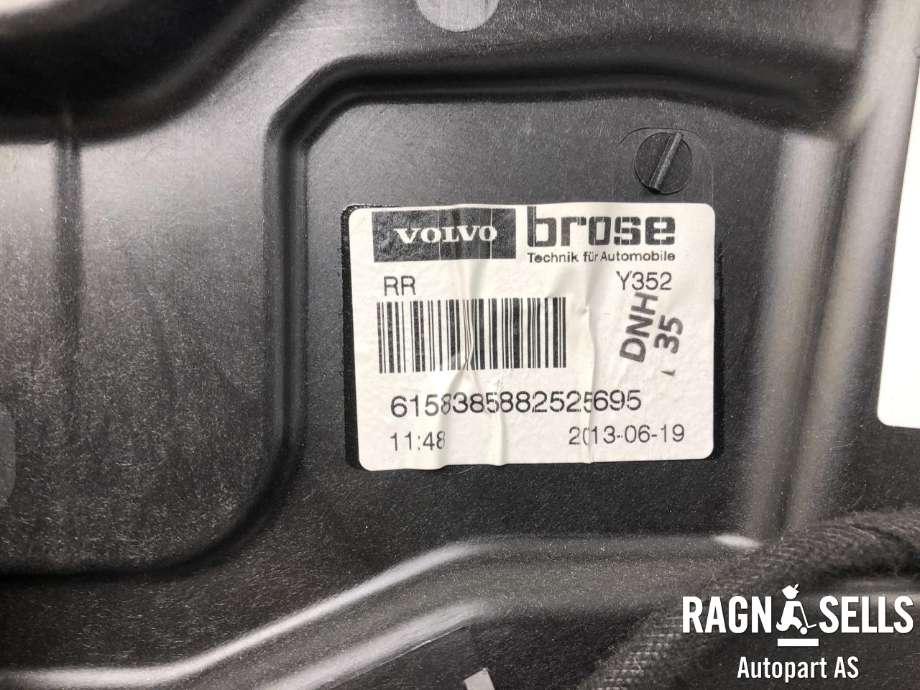 Ruteheis høyre bak til Volvo V60 2010-2013 (Type I, Fase 1)  (BROSE|6158385882525695|130324966265102|31343873)