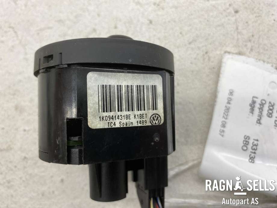 Bryter lys til VW Touran 2007-2010 (Type I, Fase 2)  (1K0941431BE|)
