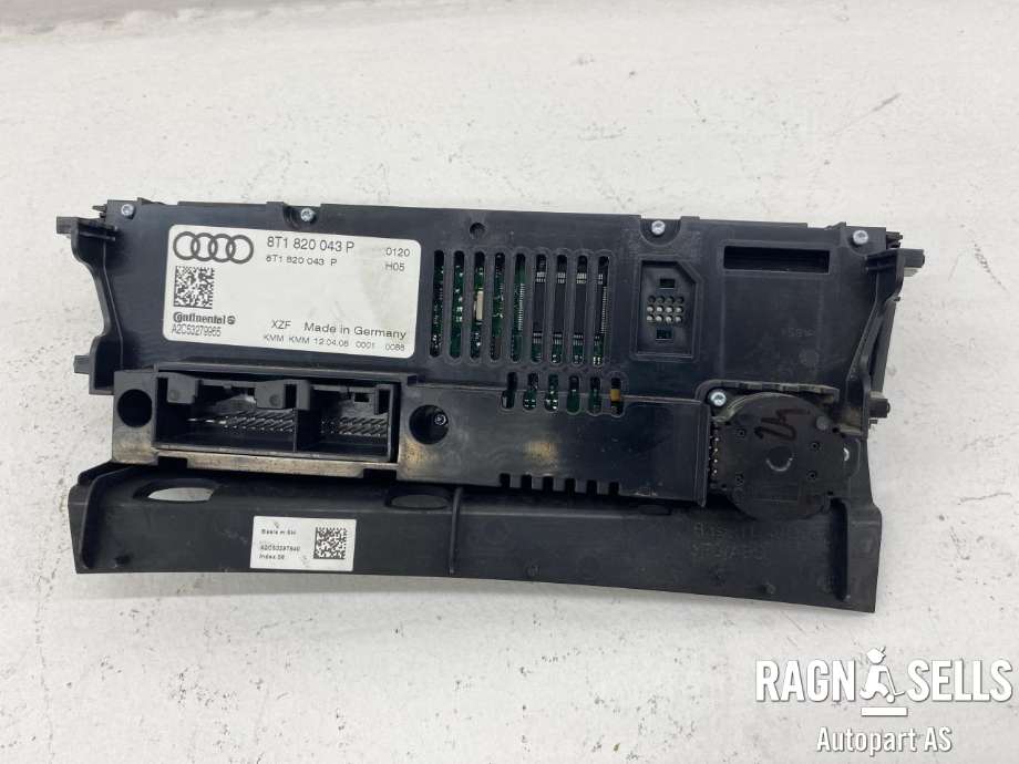 Varmeapparat betjening til Audi A4 2007-2014 (Type IV) (B8) (B8) (8T1820043P|)