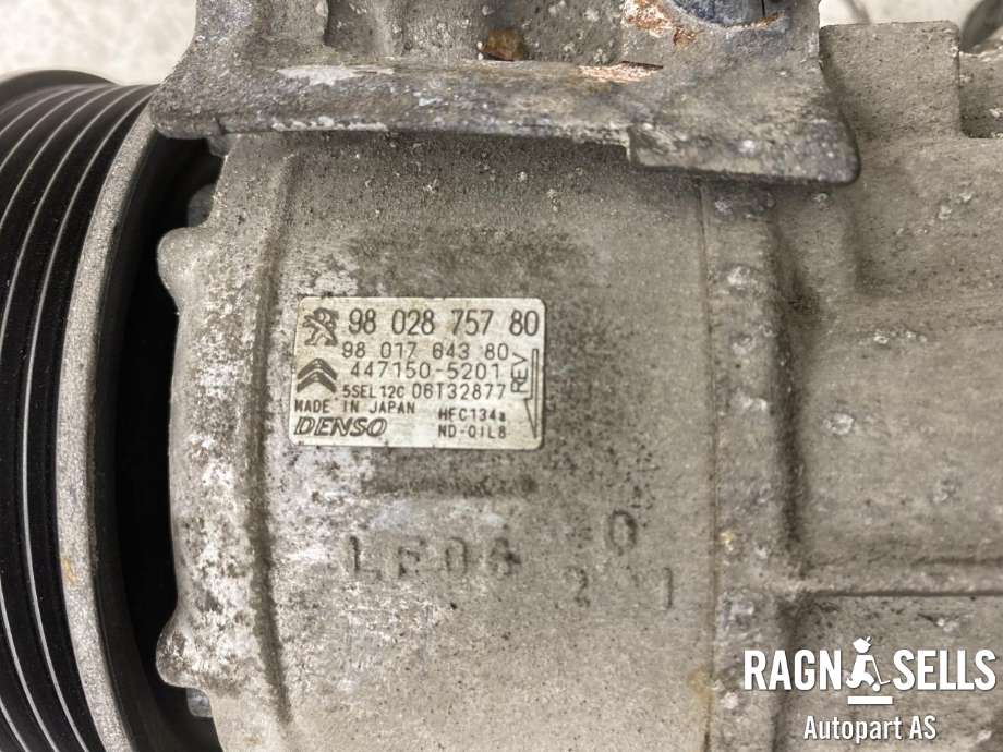 Aircondition kompressor til Peugeot Partner 2015-2019 (Type II, Fase 2)  (DENSO|9802875780|)