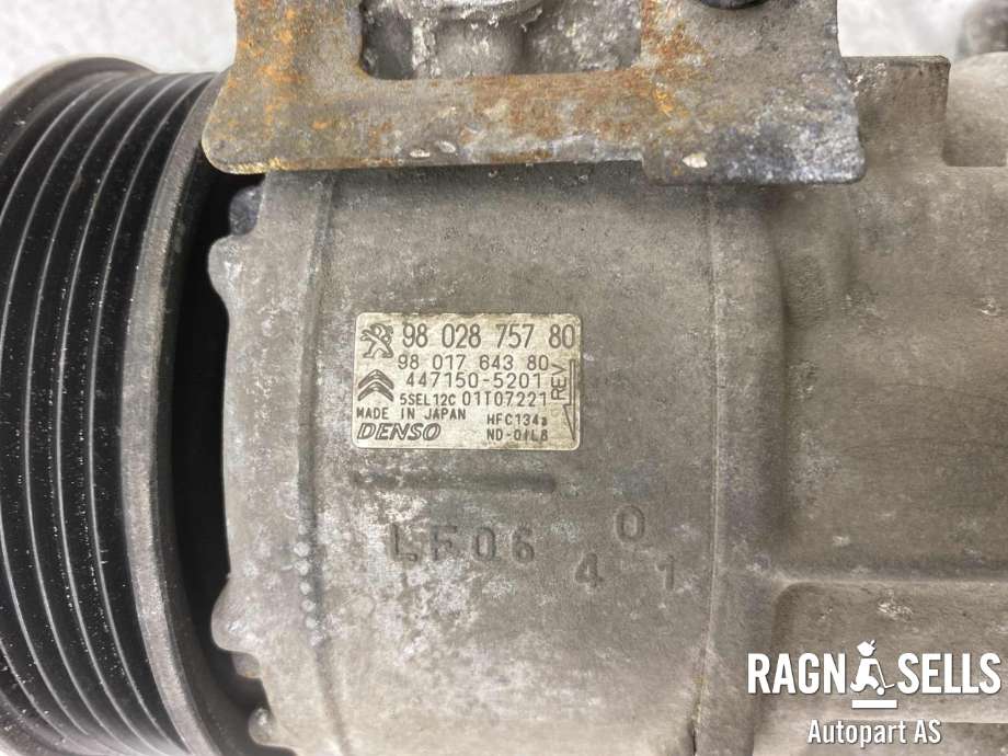 Aircondition kompressor til Peugeot Partner 2015-2019 (Type II, Fase 2)  (DENSO|9802875780 | 1611179980 | 9819714980|)