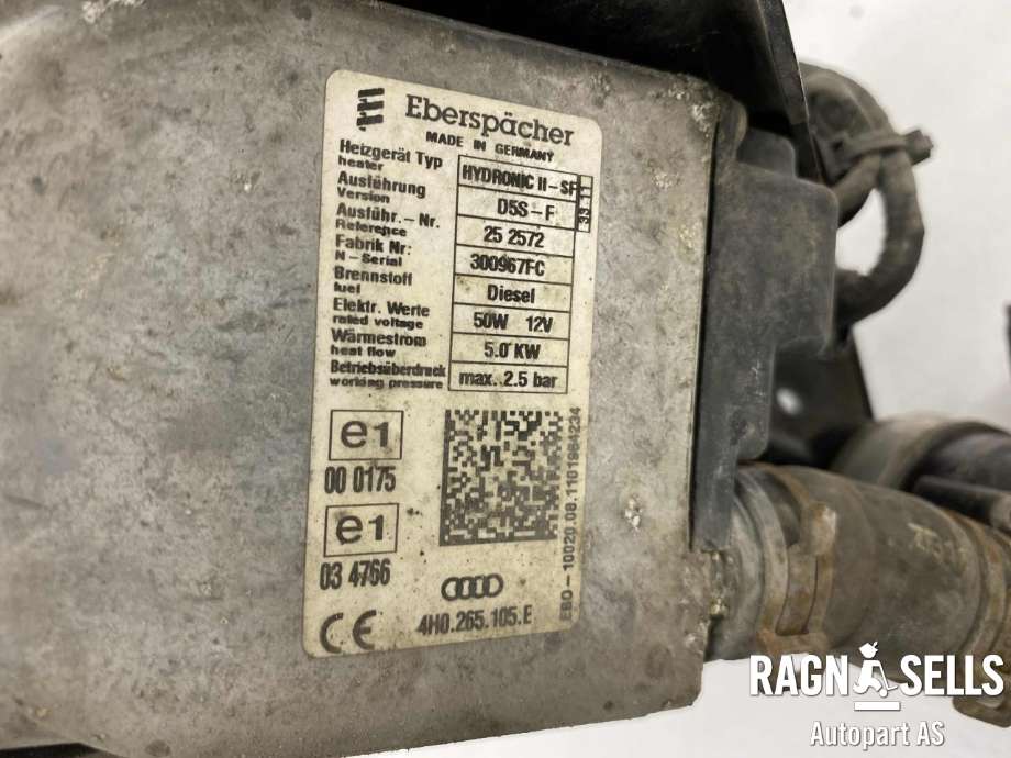 Dieselvarmer til Audi Q5 2008-2012 (Type I, Fase 1) (8R0265081L|)