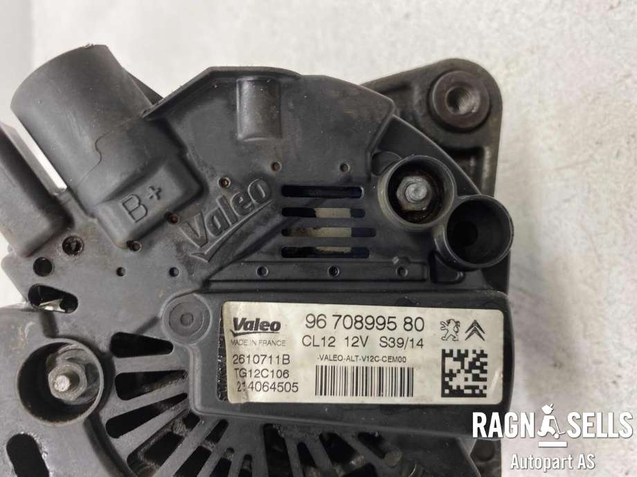 Dynamo til Citroën C1 2014-->> (Type II) (VALEO|9670899580 | 9810971880 | 9818677980|1612380080 | 1619607980 | 1648232180|)