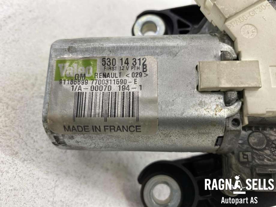 Viskermotor bakrute høyre til Opel Vivaro A 2006-2014 (VALEO|53014312|91165699|)