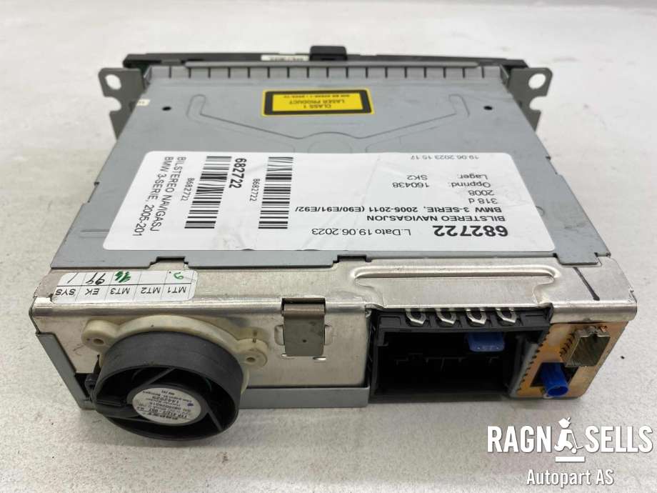 Bilstereo navigasjon til BMW 3-Serie 2005-2011 (E90/E91/E92/E93) (E90/E91/E92/E93) (65129200447|)