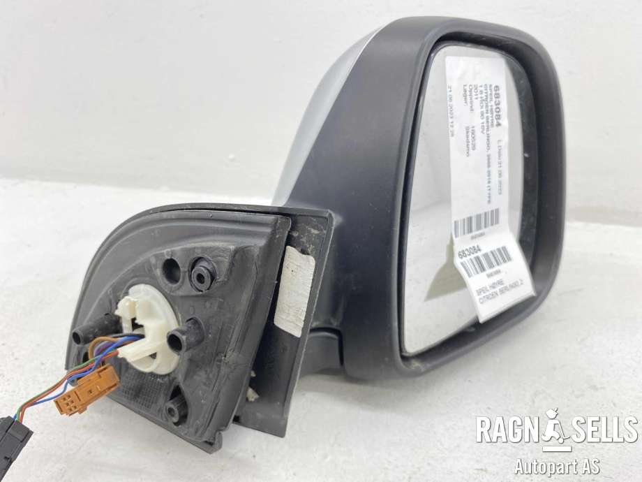 Speil høyre til Citroën Berlingo 2008-2015 (Type II, Fase 1)  (8154 SZ|8153 TQ|)
