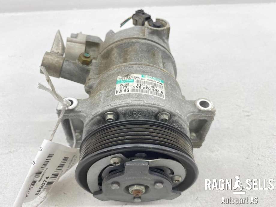 Aircondition kompressor til Audi A1 2010-2014 (Type I, Fase 1) (SANDEN|5K0 820 803 K|1K0820803J | 1K0820803L | 1K0820803P | 1K0820803R|1K0820859H | 1K0820859J | 1K0820859P | 5K0820803C)