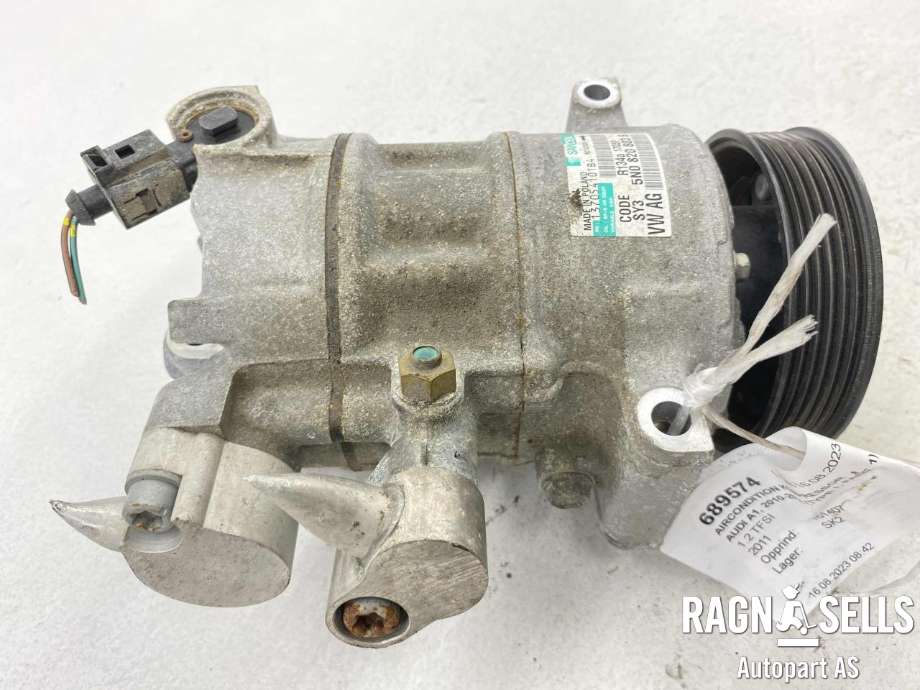 Aircondition kompressor til Audi A1 2010-2014 (Type I, Fase 1) (SANDEN|5K0 820 803 K|1K0820803J | 1K0820803L | 1K0820803P | 1K0820803R|1K0820859H | 1K0820859J | 1K0820859P | 5K0820803C)