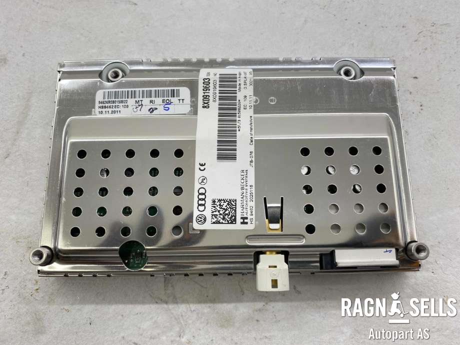 Bilstereo navigasjon skjerm til Audi A1 2010-2014 (Type I, Fase 1) (8X0 919 603|)