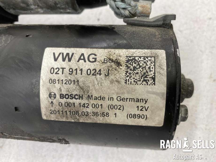 Starter til Audi A1 2010-2014 (Type I, Fase 1)  (BOSCH|02T 911 024J | 02T911024JX|)
