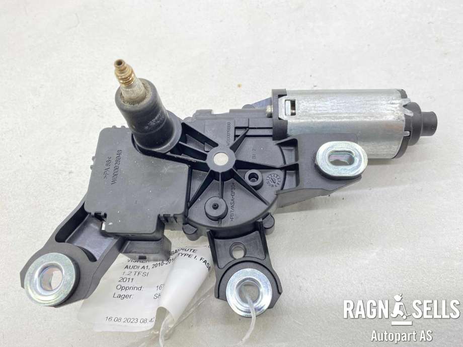 Viskermotor bakrute til Audi A1, 2010-2014 (Type I, Fase 1) (VALEO|4G9 955 711A)