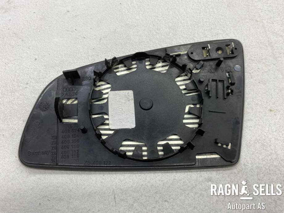 Speilglass høyre til Audi A3 2003-2008 (Type II, Fase 1)  (408 122|)