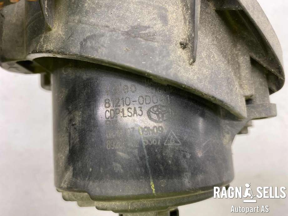 Tåkelykt høyre foran til Toyota RAV4 2006-2009 (Type III, Fase 1)  (81210 0D041|)