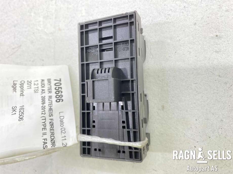 Bryter ruteheis førerdørspanel til Audi A3 2009-2012 (Type II, Fase 2) (4F0 959 851H|)