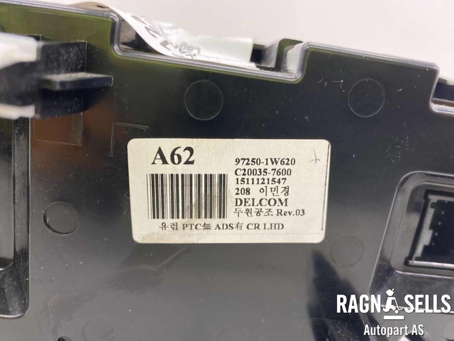 Varmeapparat betjening til Kia Rio 2011-2017 Type III (97250 1W620|)