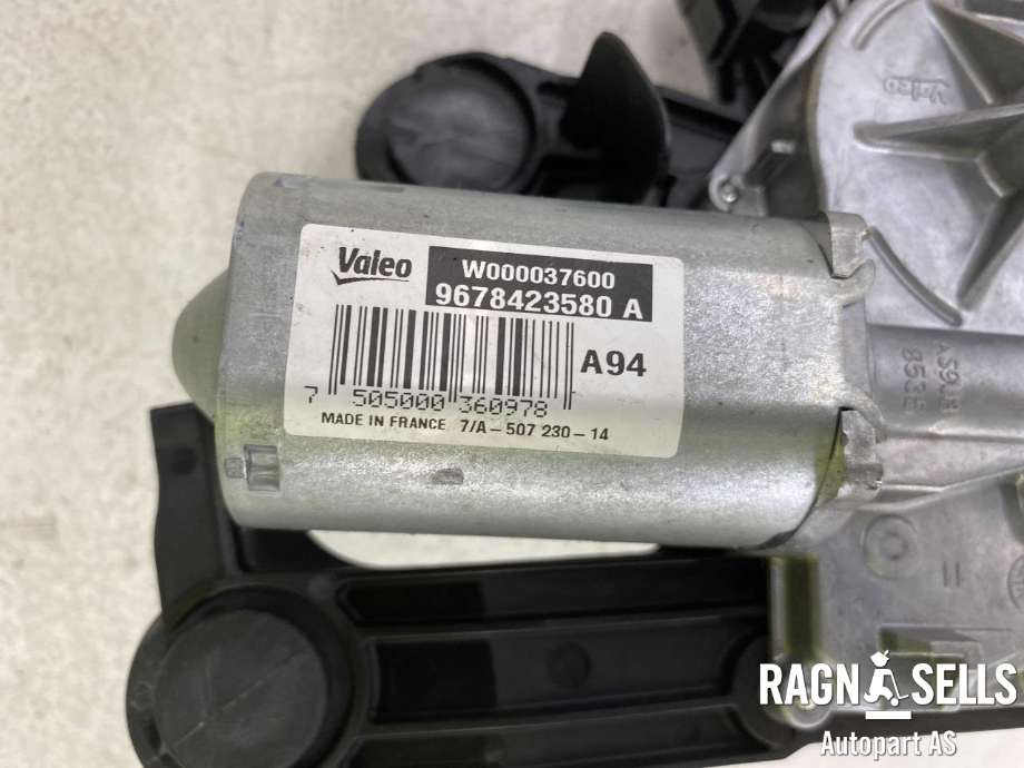 Viskermotor bakrute til Peugeot 2008 2013-2019 (Type I)  (VALEO|9678423580A|)
