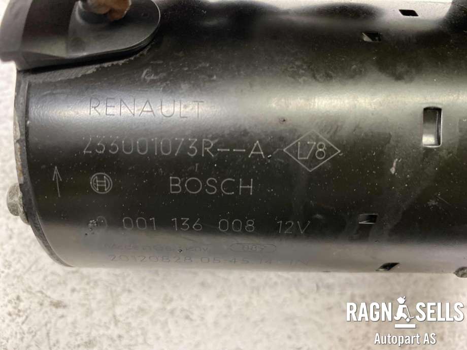 Starter diesel til Renault Clio 2012-2016 (Type IV, Fase 1)  (233001073R |23 30 048 68R |23 30 061 24R|23 30 072 24R |23 30 076 89R |2330000Q3B|)