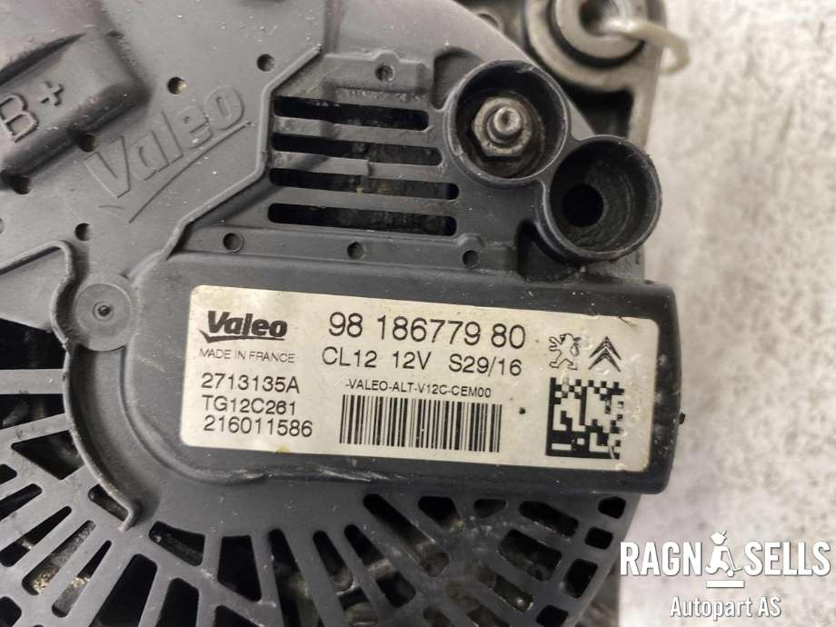 Dynamo til Peugeot 208 2012-2019 (Type I) (VALEO|9818677980 |9810971880 |9670899580|1648232180 |1619607980 |1612380080|)