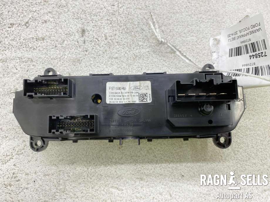 Varmeapparat betjening til Ford Focus 2014-2018 (Type III, Fase 2) (F1ET 19980 HM|)