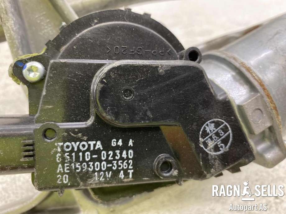 Viskermotor frontrute komplett m/overføring til Toyota Auris 2015-2019 (Type II, Fase 2) (DENSO|85110 02340|159300 3562|)