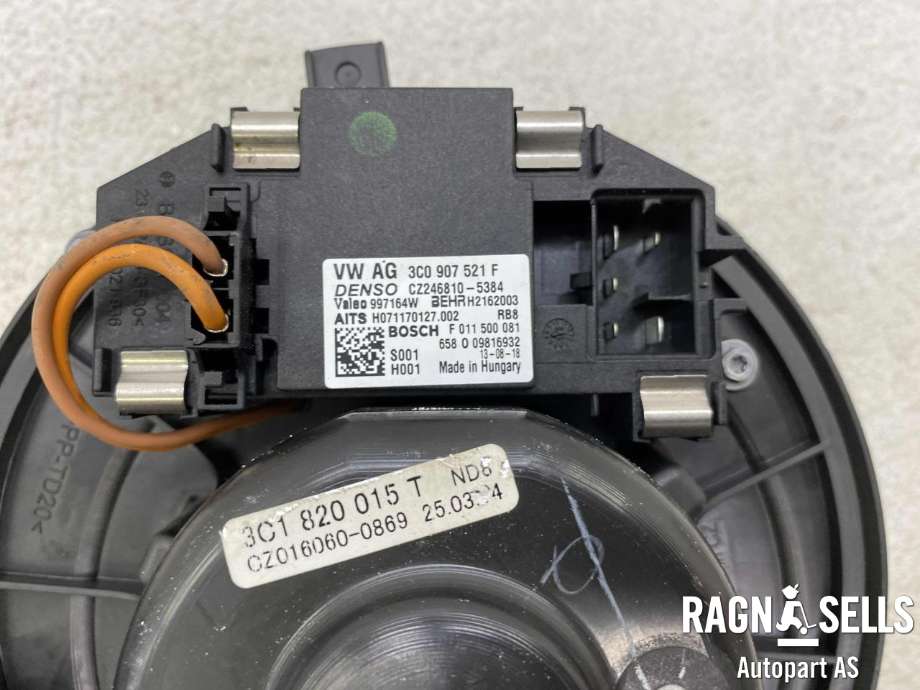 Varmeapparat motor til Škoda Yeti 2014-2017 (Fase 2)  (3C1 820 015T|)