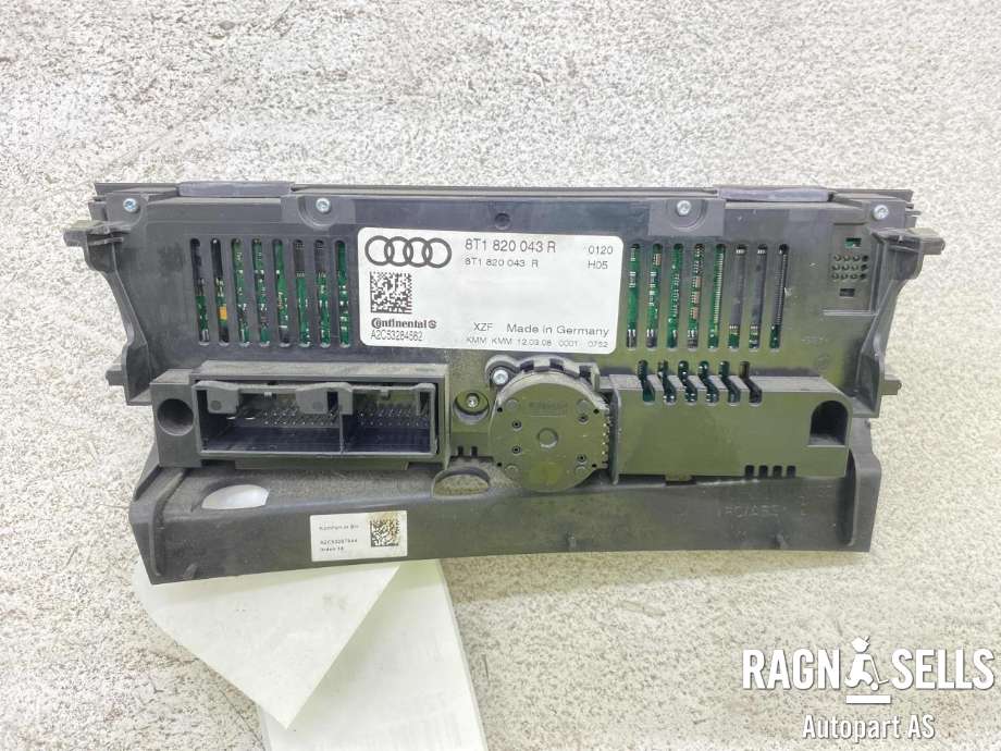 Varmeapparat betjening til Audi A5 2007-2016 (Type I) (8T1 820 043R|)
