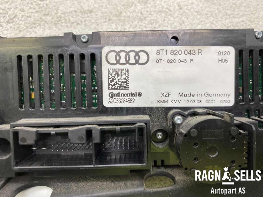 Varmeapparat betjening til Audi A5 2007-2016 (Type I) (8T1 820 043R|)