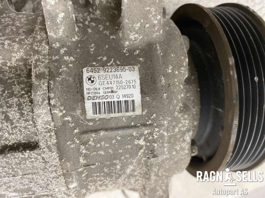 Aircondition kompressor til BMW 3-Serie 2012-2018 (F30/F31/F34) (F30/F31/F34) (DENSO|6452 9223695 | 4471502672|9223695|)