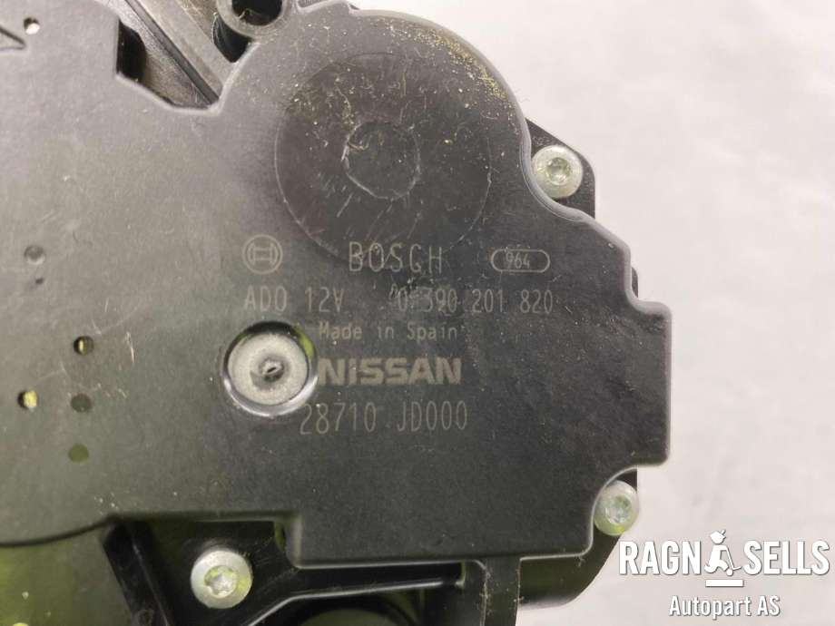 Viskermotor bakrute til Nissan Qashqai 2007-2010 (Type I, Fase 1) (BOSCH|28710 JD000|)