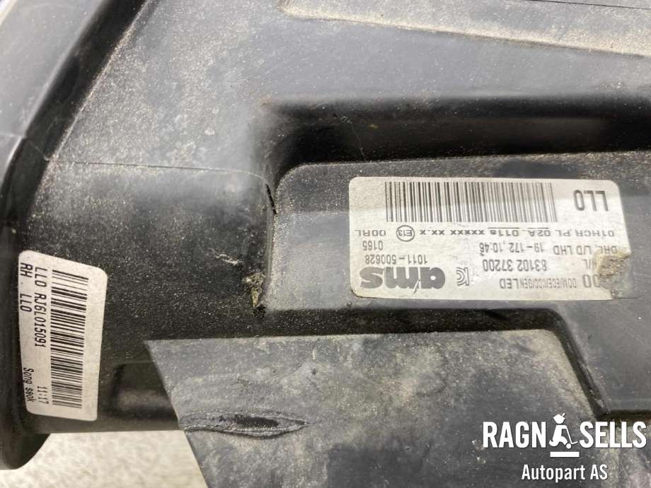 Frontlykt høyre xenon til SsangYong Korando 0-->>  (83102 37200|1011 500628 0165|)