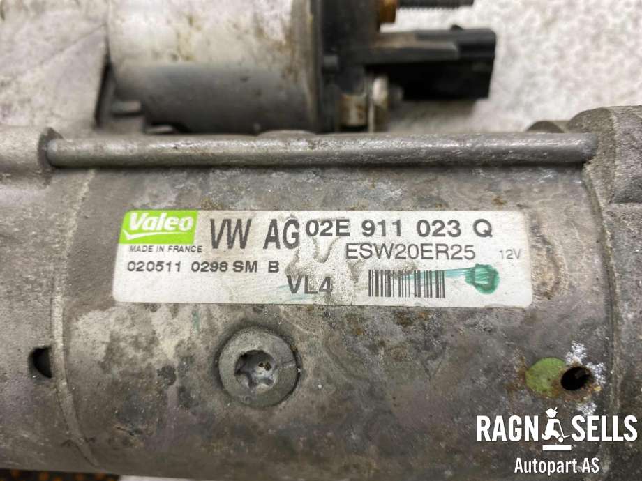Starter diesel til VW Sharan 2010-->> (Type II)  (VALEO|02E 911 023Q | 02E911023T | 02E911024H|2E911023TX | 2E911024H | 02E911023M|)