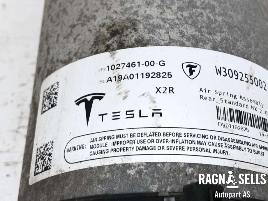 Fjær bak nivå luftpute/belg til Tesla Model X 2016-->>  (102746100G|)
