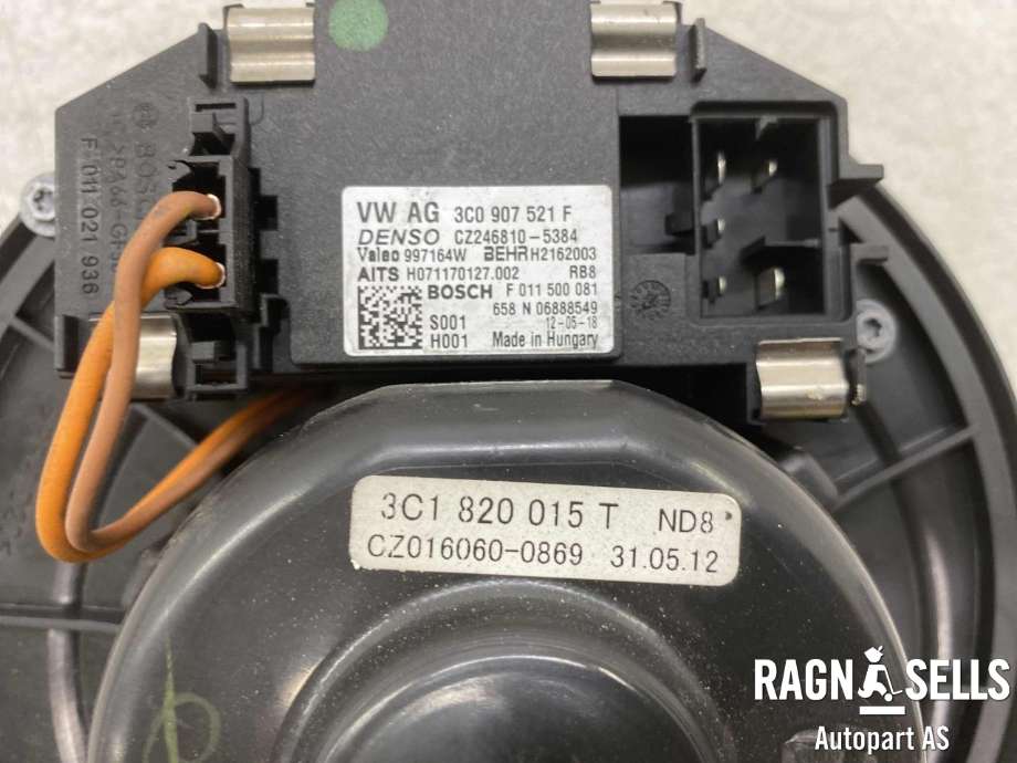 Varmeapparat motor til VW Passat 2011-2015 (B7) (B7) (3C1 820 015T|)