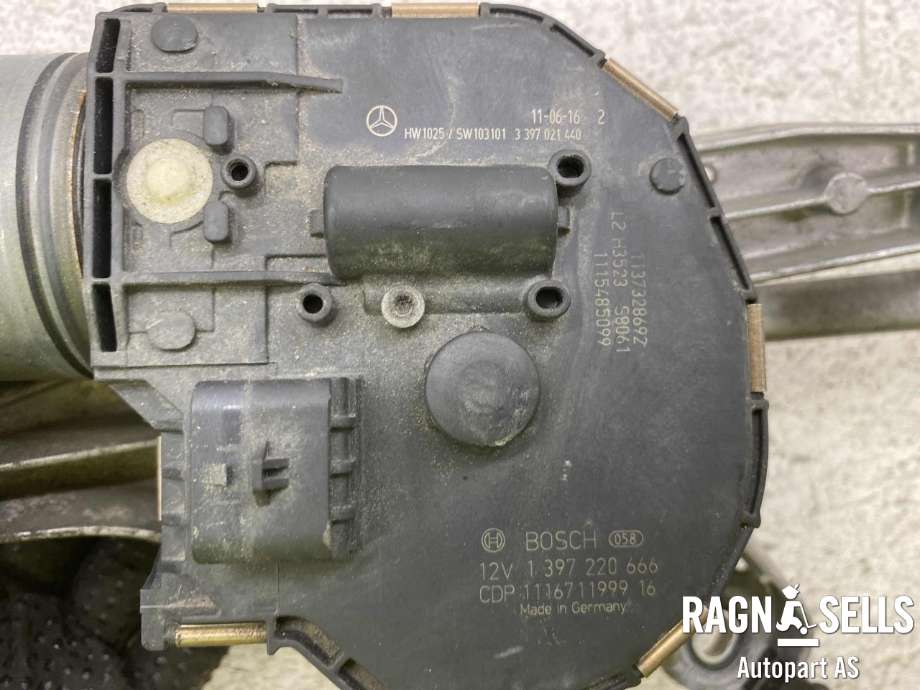 Viskermotor frontrute komplett m/overføring til Mercedes C-Klasse 2011-2014 (Fase 2) (W204) (W204) (BOSCH|3397021440|A204 820 1040|)