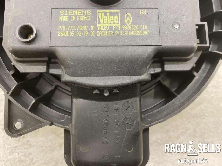 Varmeapparat motor til Mercedes ML 2005-2011 (W164) (W164) (A164 835 0007|)