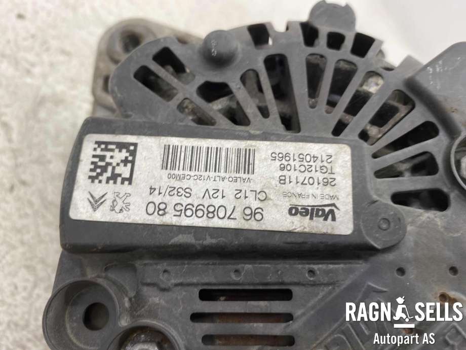 Dynamo til Citroën C1 2014-->> (Type II) (VALEO|9670899580 | 1608064580 | 1612380080|16 482 321 80 | 1619607980 | 9810971880|9818677980 | 95524680)