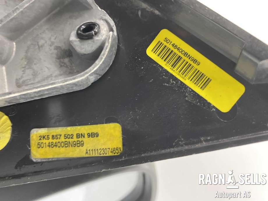 Speil høyre til VW Caddy 2010-2015 (Type III, Fase 2)  (2K5 857 502BN|)