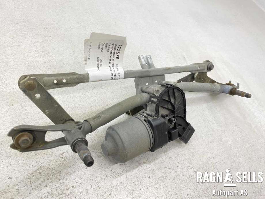 Viskermotor frontrute komplett m/overføring til Citroën Berlingo 2008-2015 (Type II, Fase 1)  (BOSCH|6405 LK|9682861480|)