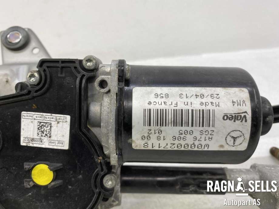 Viskermotor frontrute komplett m/overføring til Mercedes A-Klasse 2012-2018 (W176) (W176) (VALEO|A176 906 1800|)