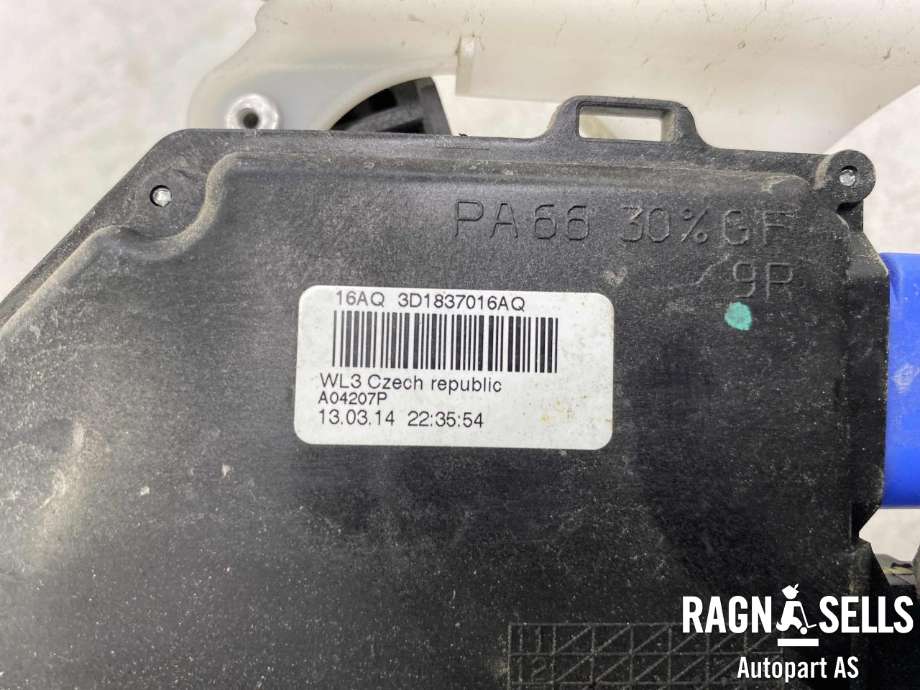 Låsekasse høyre foran til VW Caddy 2010-2015 (Type III, Fase 2)  (3D1 837 016AQ|)