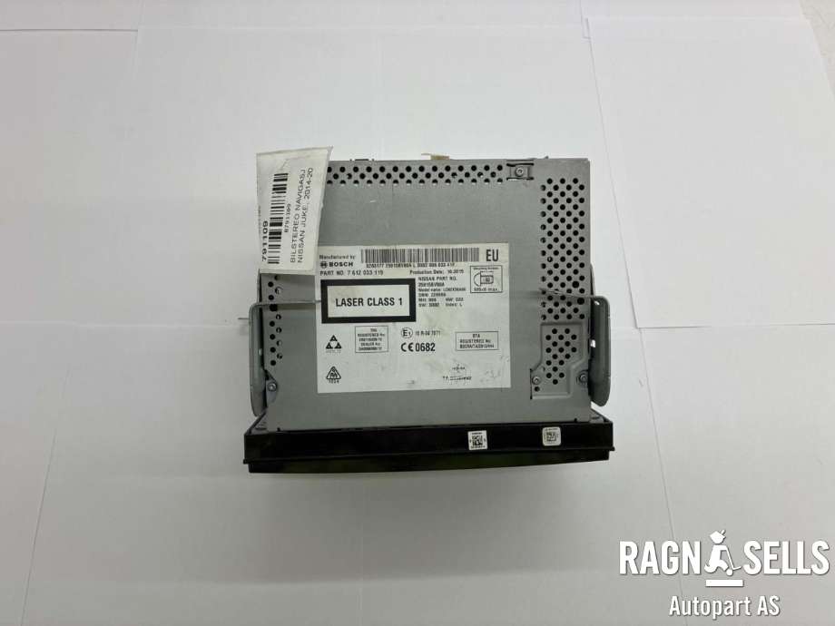 Bilstereo navigasjon til Nissan Juke 2014-2018 (Fase 2)  (25915BV80A|)
