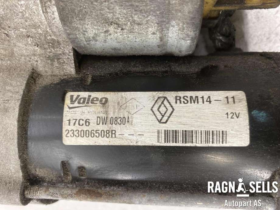 Starter diesel til Dacia Duster 2010-2017 (Type I)  (233006508R | 233006392R | 233004868R|233005380R | 233007689R | 233008223R|233009323R)