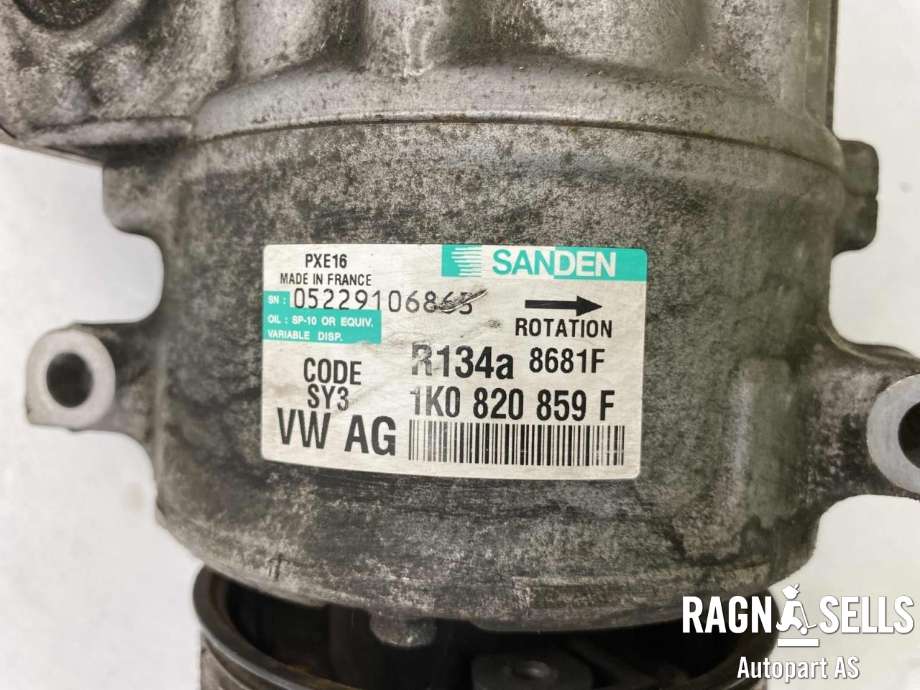 Aircondition kompressor til VW Touran 2007-2010 (Type I, Fase 2) (1K0 820 859 F|)