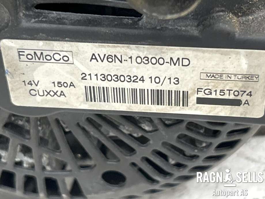 Dynamo diesel til Ford Fiesta 2013-2017 (Type VI, Fase 2)  (1762377 | 2321305|AV6N 10300 MD|)