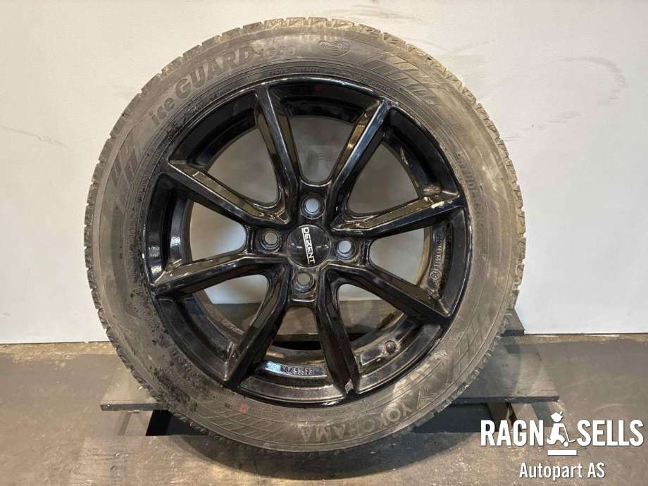 Hjulsett aluminium vinter til Peugeot e-208 2019-->>  (YOKOHAMA|195/55R16|MØNSTERDYBDE 4|37MM|)
