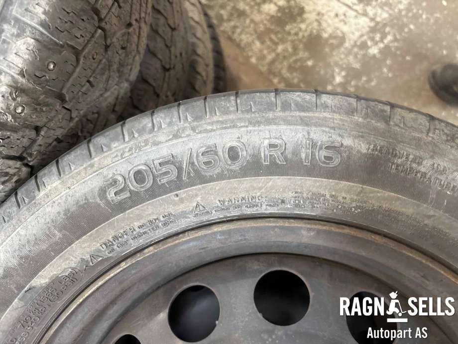 Hjulsett stål sommer til Peugeot Partner 2019-->> (Type III)  (205/60R16|)