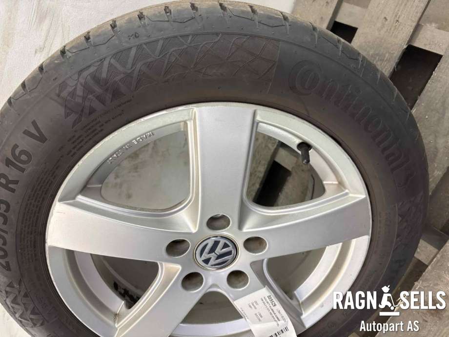 Hjulsett aluminium sommer til VW Golf V, STV 2007-2010 (JETTA) (JETTA) (205/55R16|)